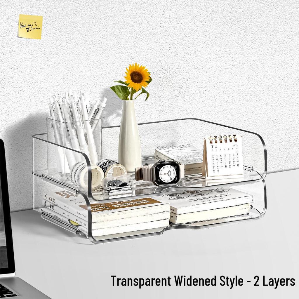 Desktop Multi-Layer A4 Organizer Rack for Office Documents and Books