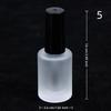 Matte Empty Glass Nail Polish & Nail Gel Bottles 5ml 8ml 10ml 15ml with Brush Refillable Blending Touch-up Container