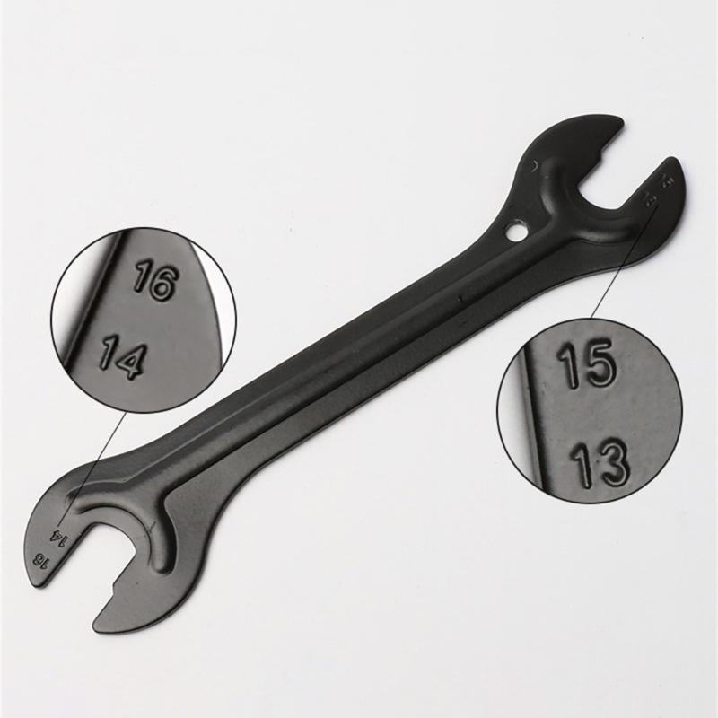 Bicycles Cones Spanner Hub Wrench Axles Hub Wrench Open End Pedal Spanner Repair Tool for Mountain Biking, Double Open