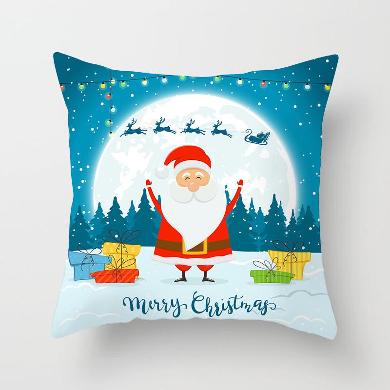 New Santa Claus Snowman Pillow Case Festive Home Decoration Pillow Cushion Case