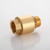 All-Copper 1-Inch Vertical Spring Check Valve with Male/Female Threads, One-Way Backflow Preventer for Water Pipes and Meters.