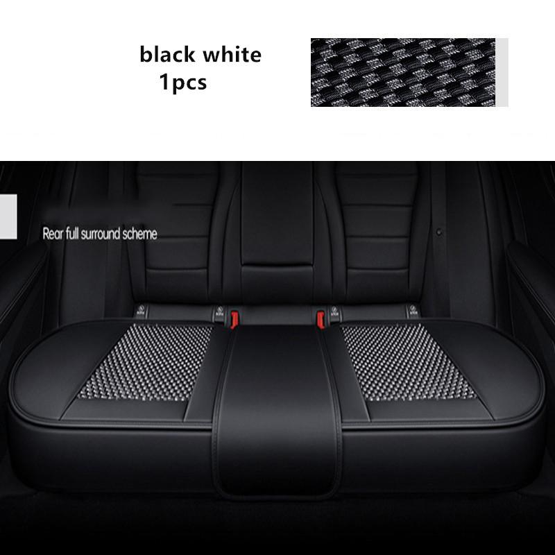 Ice Silk +PU Car Seat Cover Universal Seat Protection Cushion For Prado 120 Kia Rio 4 Mitsubishi Lancer Skoda Octavia 2 MG HS