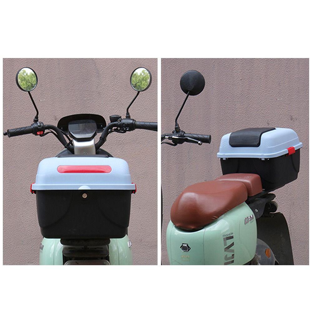 Plastic Motorcycle Rear Top Box Lockable Electric Scooter Toolbox Storage Case  Motorcycle