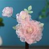 Flower Hair Clips Forks Chinese Hanfu Hair Accessories for Women Hairpin Fork Handmade Vintage Wedding Hair Jewelry Retro Crowns for Girl and Women