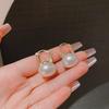 2023 Rhinestone Pearl Earrings: Luxe Niche Design French Studs for Women
