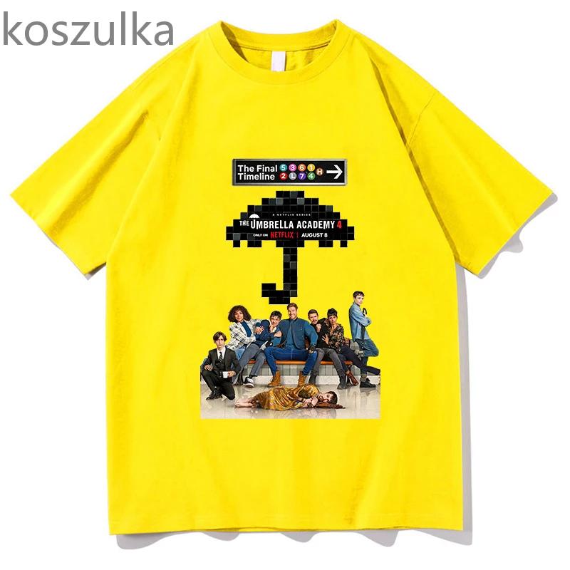 2024 The Umbrella Academy Season 4 O-neck T-shirt Regular Women and Man Oversized Casual Summer Printing Music Fans Gift T-shirt