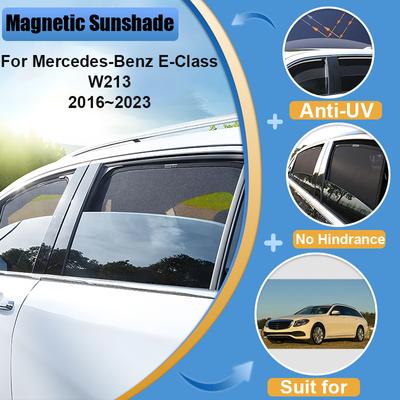 For Mercedes-Benz E-Class W213 2016 2017 2018 - Car Windshield Frame Blind Window Sun Visor Shade Anti-UV Car Body Kit