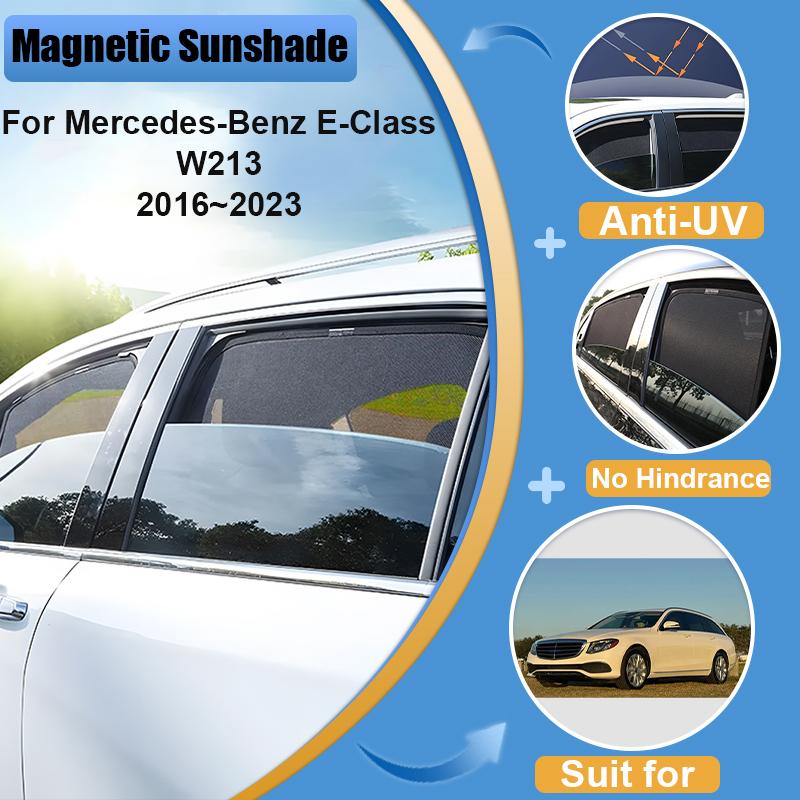 For Mercedes-Benz E-Class W213 2016 2017 2018 - Car Windshield Frame Blind Window Sun Visor Shade Anti-UV Car Body Kit