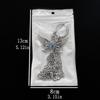 [HF]New 1Pc Titanium Steel Shoe Chain Metal Entagram Pendant Women Shoes Decoration Accessories Boots Shoe Party Diy Jewelry