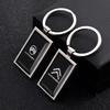 Porte-clés Pendentif Emblème de Voiture Anneau de Clé en Alliage de Zinc Pour e-C3 e-C4 X C5X C3 C4 Cactus Picasso C-Crosser C6 C1 C-Elysee C2 C5