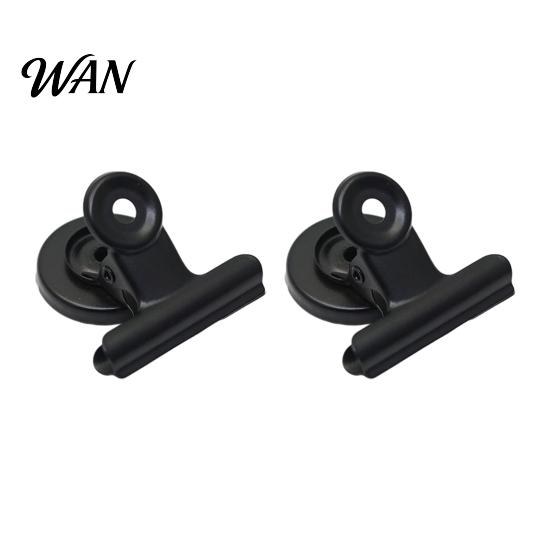 38mm Magnetic Clamp 2Pcs Folder Strong Metal Binder Clips Receipt Organizer Clip Heavy-Duty Fridge Magnets for Refrigerator Whiteboard Office