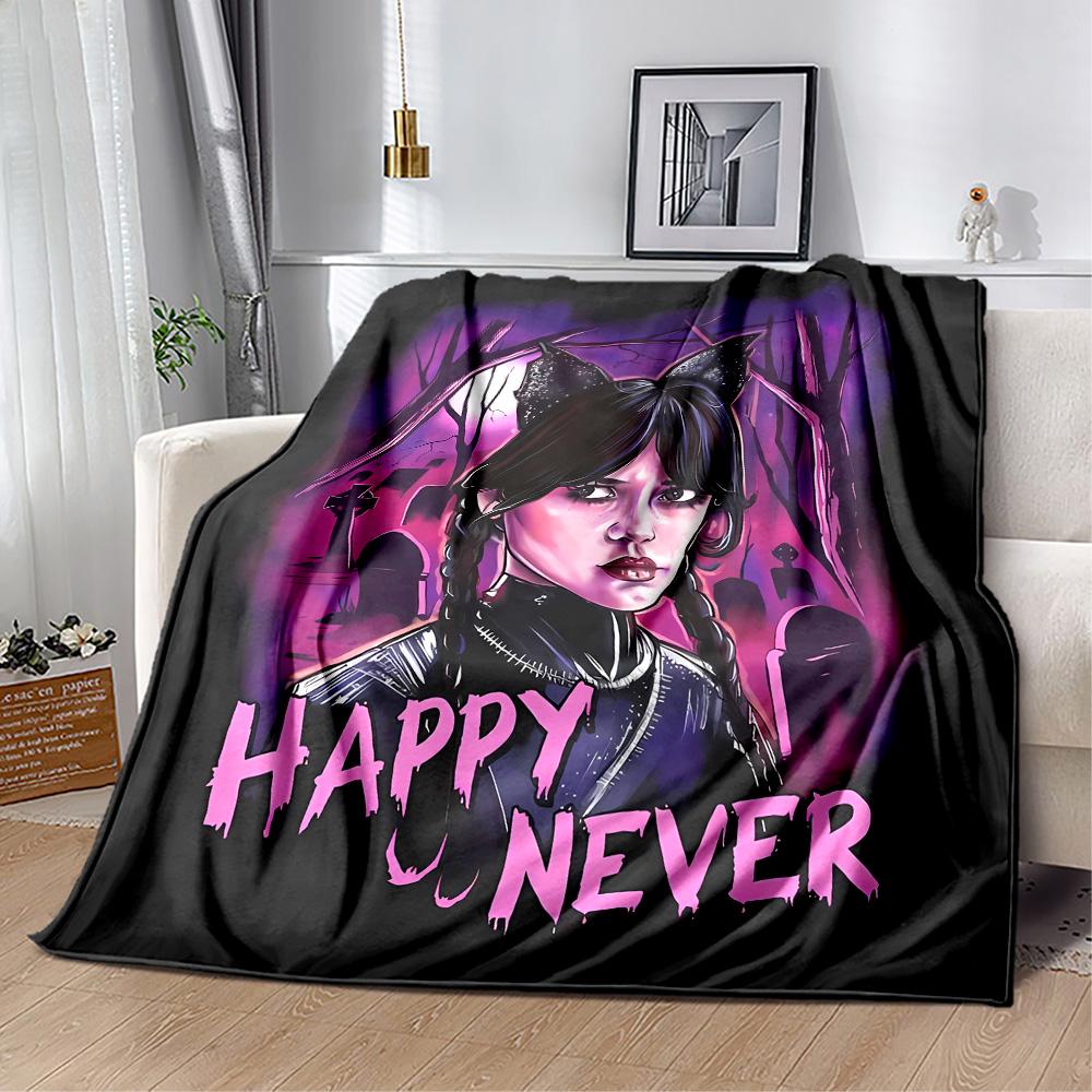 Wednesday Addams Clockwork Blanket Suitable for sofas,travel, living rooms also a good gift for friends and family Suitable for all seasons.