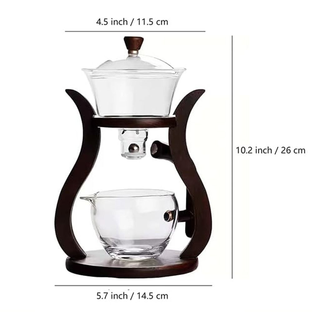 High Borosilicate Glass Semi-Automatic Teapot Set Magnetic Teapot Suit  Kitchen