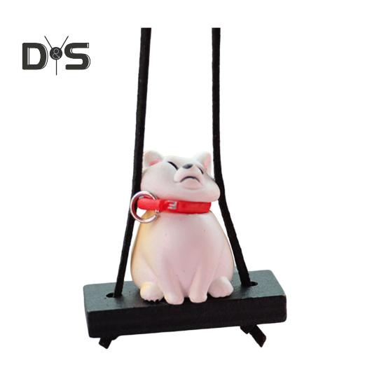 

Подвесное украшение для автомобиля в виде собаки, симпатичное зеркало заднего вида в форме собаки, подвесное автомобильное кондиционирование воздуха, аксессуары для интерьера бежевый