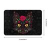 Day Of The Dead Kitten Cat Sugar Skull Front Floor Door Entrance Mats Outdoor Mexican Halloween Floral Doormat Garden Carpet Rug