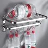 Stainless Steel Towel Rack 40cm 50cm 60cm 80cm Strong Bathroom Wall Shelf Organizer for Home Toilet Hanging