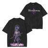 Spieler Kurzarm Lady Maria Bloodborne Gewaschen Unisex T-Shirt Unisex Damen Streetwear Harajuku Damen Herren Kleidung