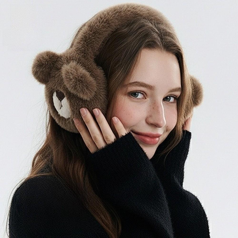 Thicken Warm Earflaps Cartoon Cold-proof Ear Mask Cute Cute Ear Cover  Winter