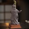 Ceramic Three Kingdoms Characters Zhou Cang General Statue Home Room Office Tea Table Wealth Guardian God Feng Shui Decoration
