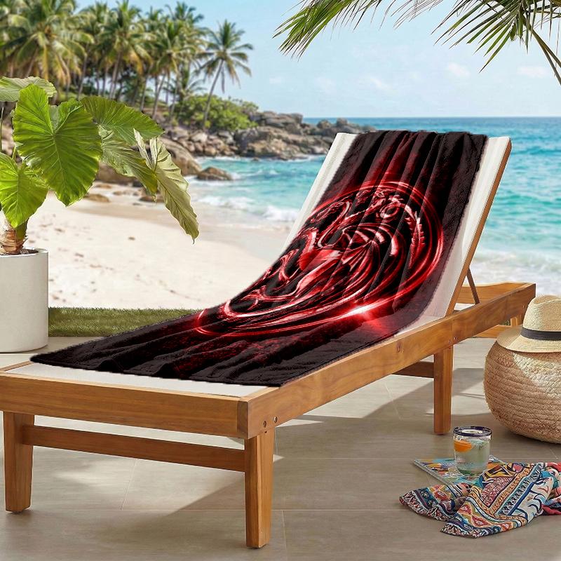 House Dragon Fashion Beach Towel: Ideal for Summer Adventures Soft, Absorbent and Quick Drying Suitable for Swimming and Bathing