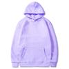 Unisex Fleece-Lined Thick Hooded Jacket - Solid Color, Trendy Autumn/Winter Style, Custom Logo Printing