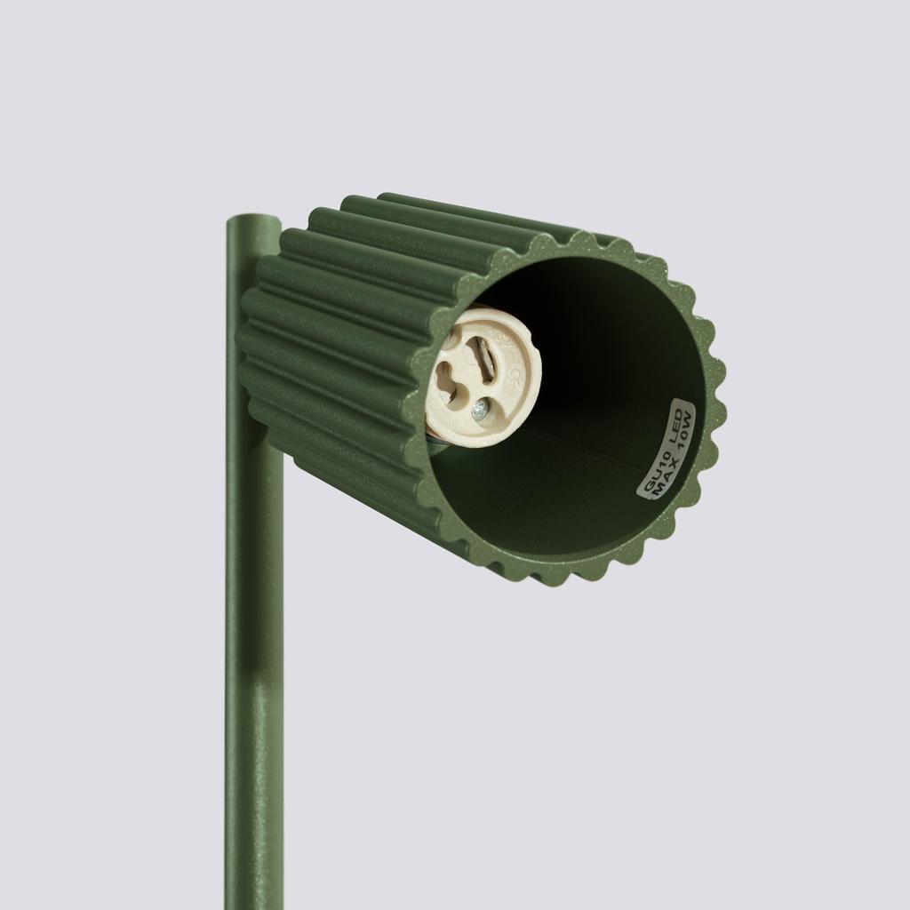 Lampa Biurkowa Amber 1 Gu10 Zielony Oliwkowy Alu Lumilo 16.309.24