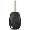 Jingyuqin 3 Buttons Replacement Remote Key Shell  Cover FOB Case for Renault Logan Sandero Clio Fluence Vivaro Master Traff