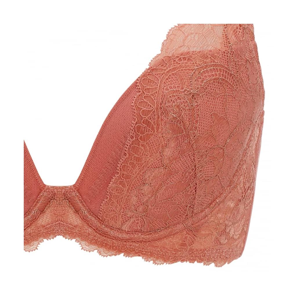 AMOSTYLE Bra Shining Butterfly M002 Size F65 High-Arm Shape-Up (Terracotta)