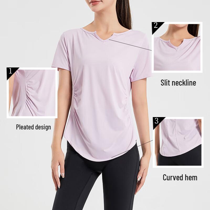 Women's Quick-Dry Yoga & Fitness Short-Sleeve Top