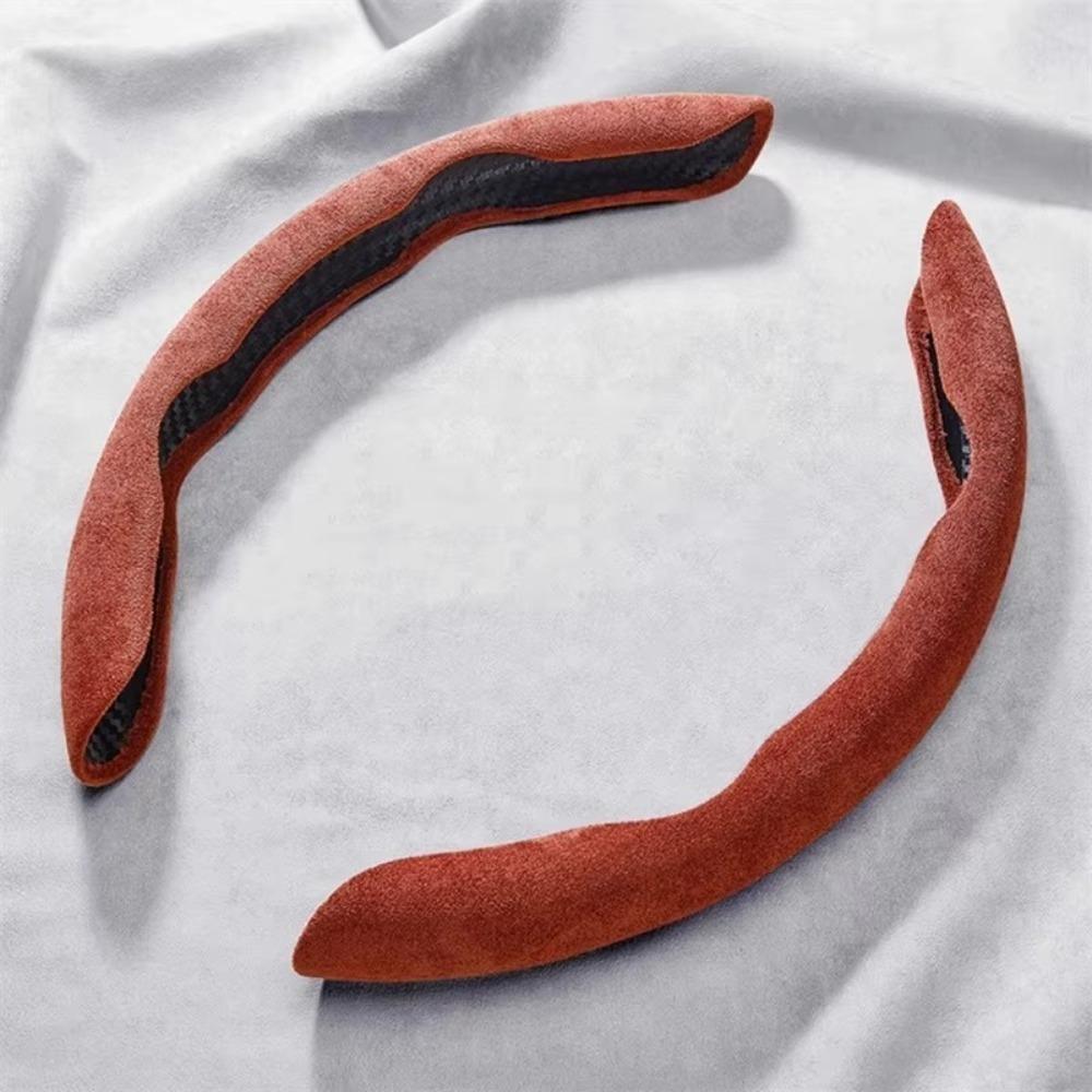 38CM Steering Wheel Cover Solid Color Steering Wheel Decoration High Quality Automotive Interior