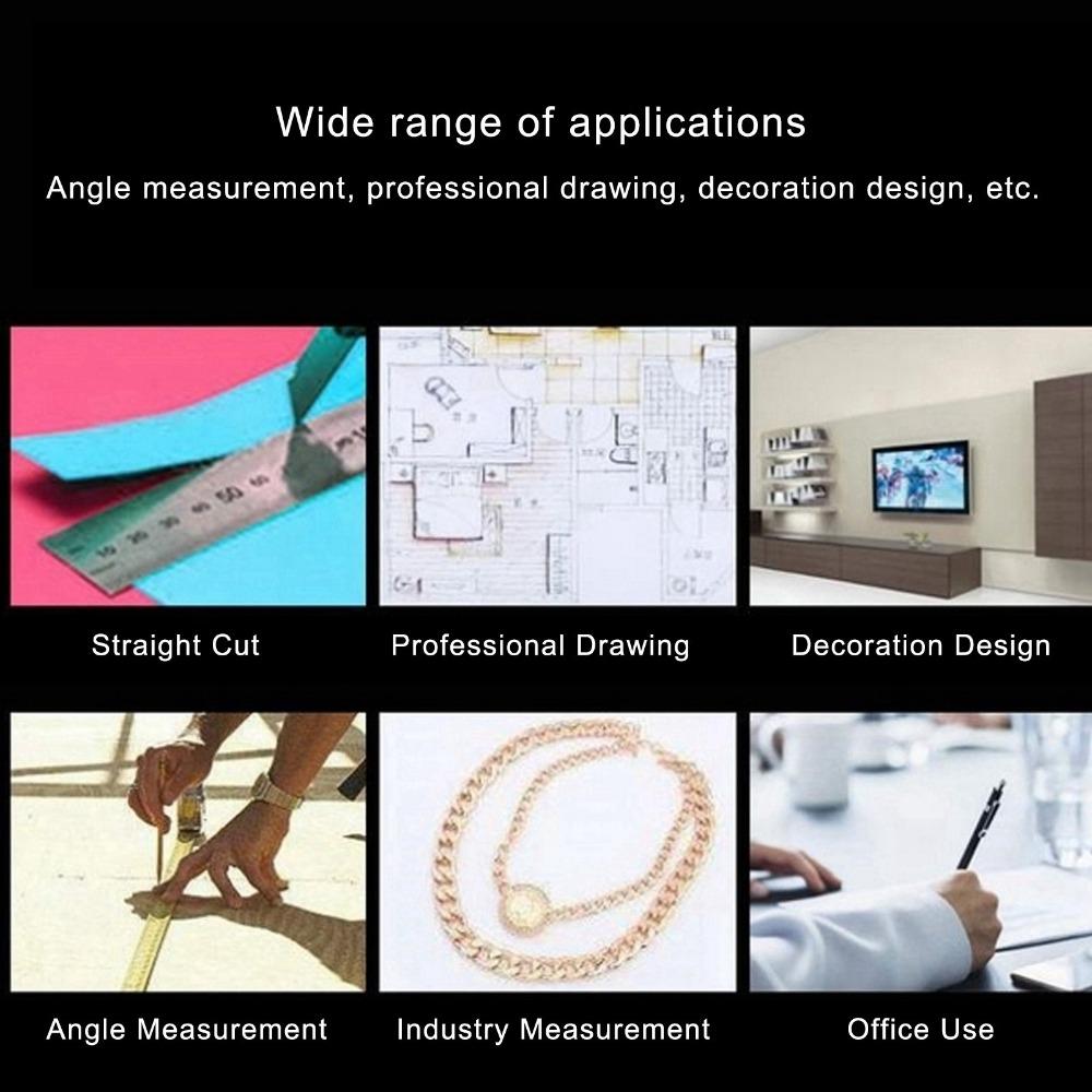 300mm T-Rule Automatic Pencil Positioning Measuring Tool Hole Ruler  Woodworking Measurement