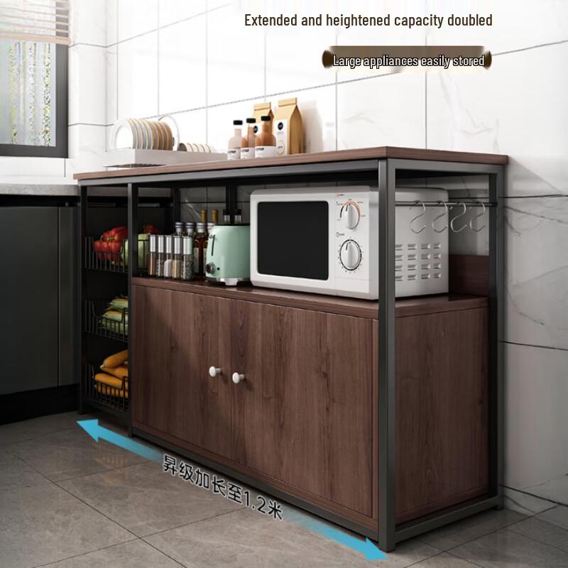 Yunshuang Kitchen Storage Rack with Microwave Cabinet