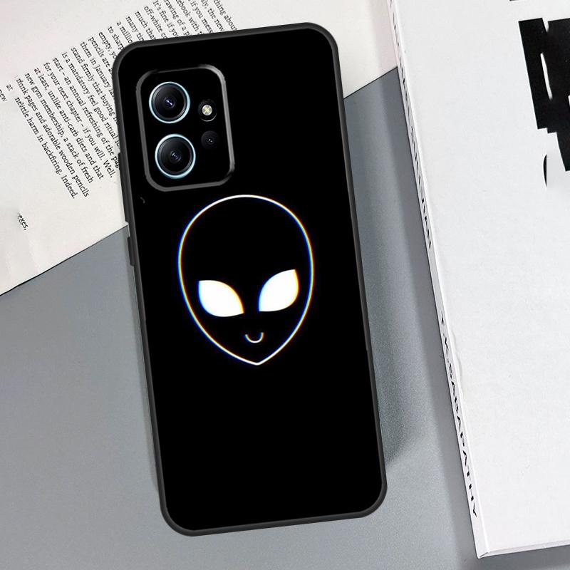 Cartoon Space Alien UFO Case For Xiaomi Redmi Note 12 11 10 9 8 Pro 11S 10S 9S 12S Redmi 12 9C 10C 12C Back Cover
