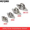 304/316 Roestvrij Staal Plafond Wandmontage Haak Heavy Duty Oogplaat voor Boot Yoga Schommel Hangmatten 5/6/8/10mm Volledig gelast