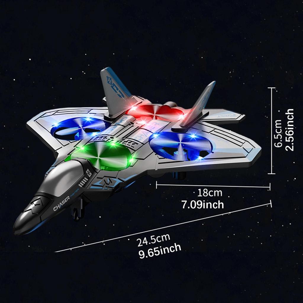 Remote Control Plane Fighter Adjustable Speed Portable Hobby Glider 360° Flip RC Airplane with