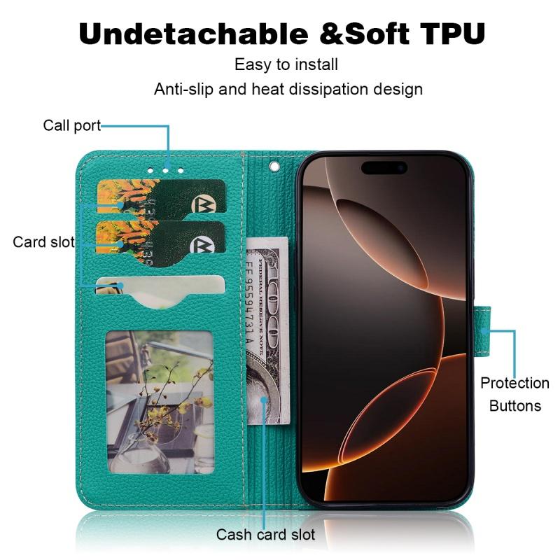 Leather Wallet Flip Case For Xiaomi 14 13 Ultra 14T 13T Pro 13 Lite Soft Back Cover With Card Holder