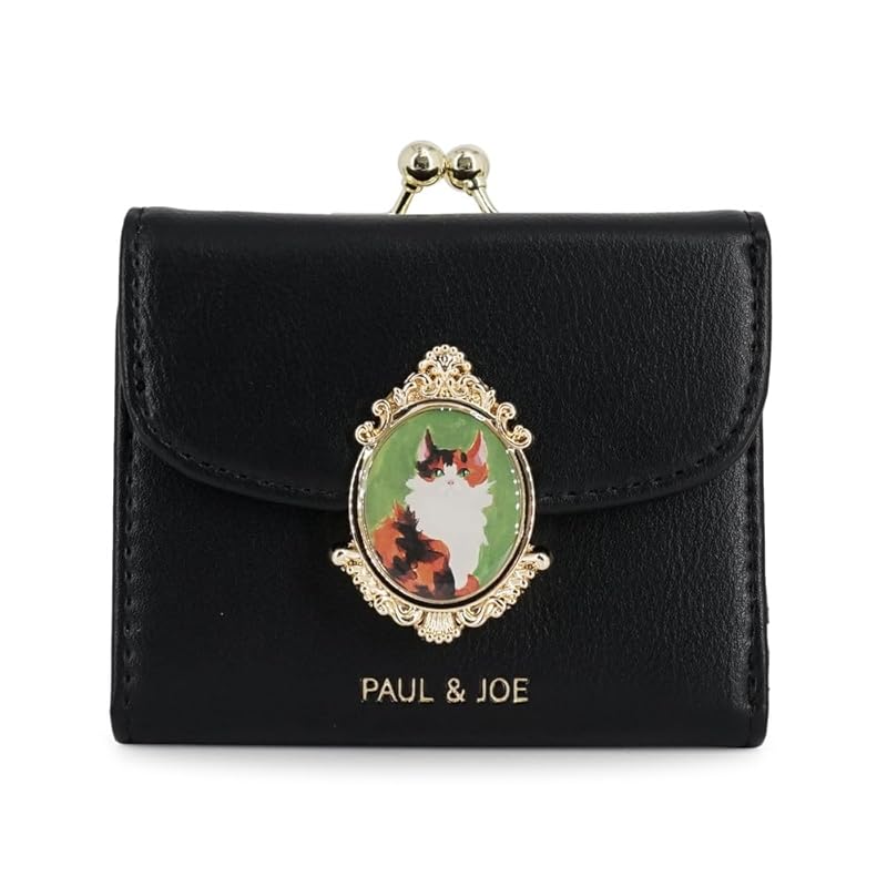 

[Paul & Joe] [Paul and Joe] ACCESSOIRES (Paul & Joe Axesova) clasp mini wallet PJA-W1172 cat brooch black FREE