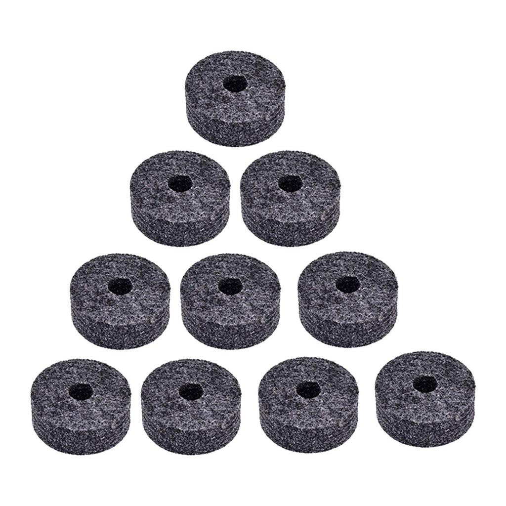 10x Cymbal Stand Felts Percussion Instrument Hi Hat Clutch Felts Replacement