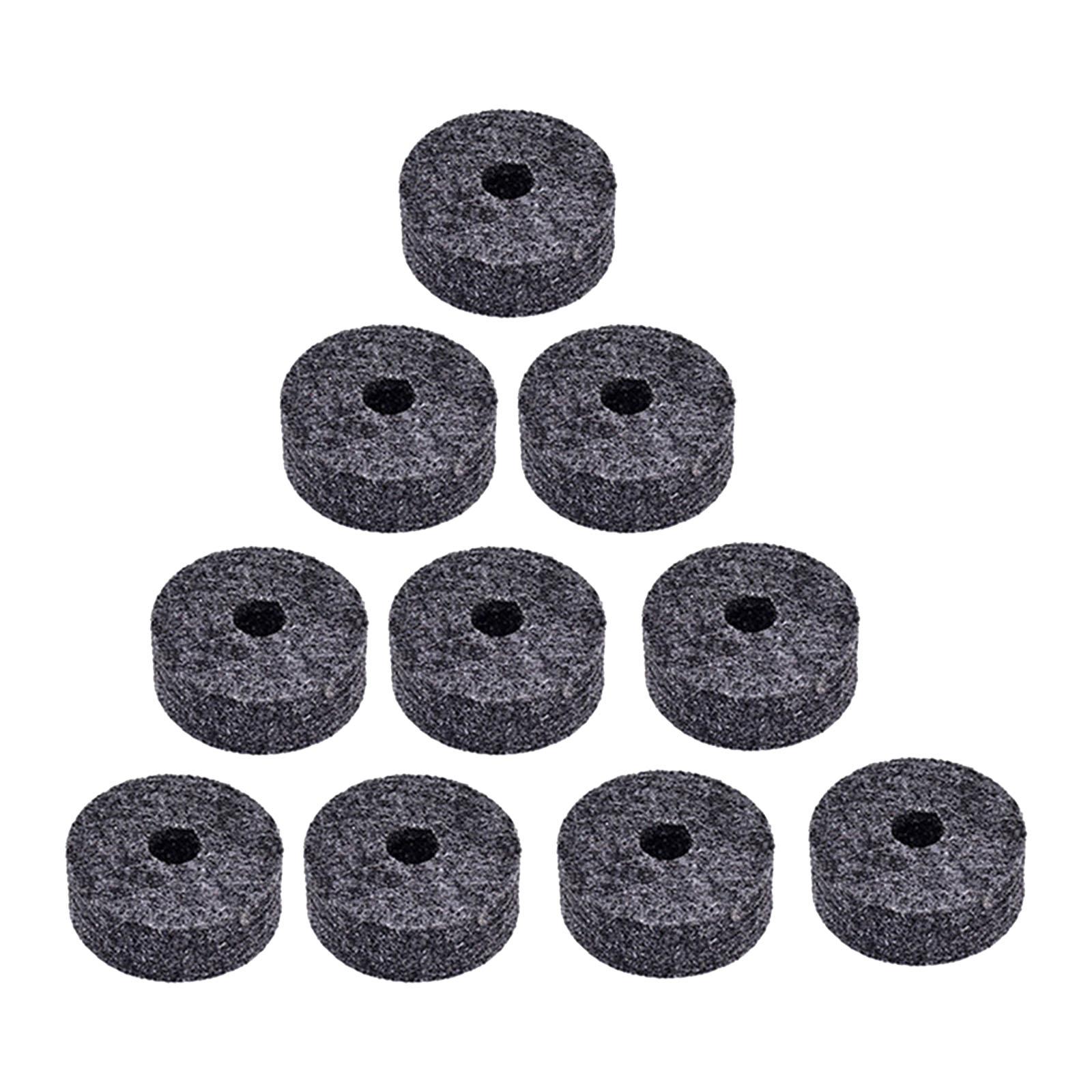 

10x Cymbal Stand Felts Percussion Instrument Hi Hat Clutch Felts Replacement