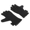 1 Pair Black Diving Gloves Scratch Proof Abrasion Resistant Neoprene Underwater Swimming Gloves for Snorkeling Fishing