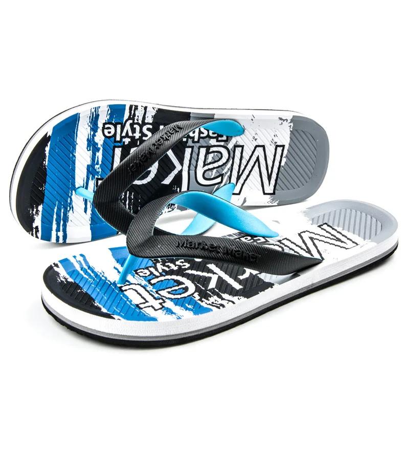 Fashion EVA Soft Bottomed Men's Flip Flops  Summer Anti Slip Men's Slippers Casual Beach Sandals