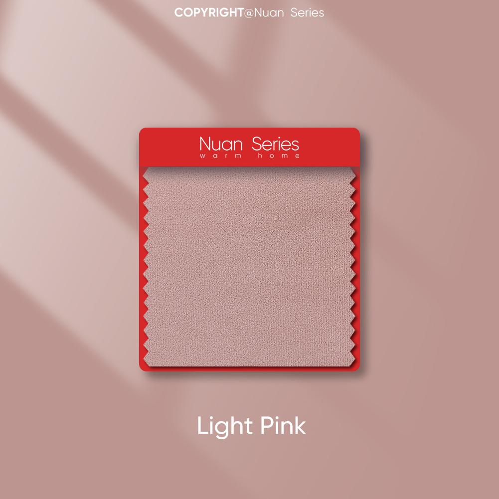 

1 шт. серия Nuan, модная и универсальная однотонная окрашенная бархатная наволочка для дивана, гостиной, домашнего декора 45x45cm светло-розовый