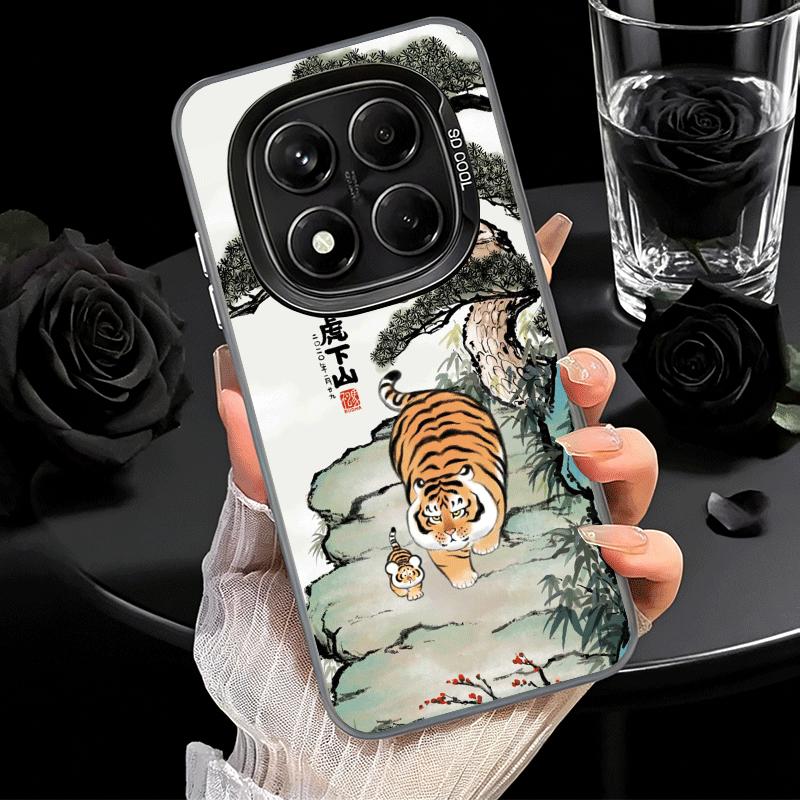 Cartoon Fat Tiger Funny Shockproof Phone Case for Xiaomi Redmi Note 15 14 13 12 Pro Plus 11 11S 11T 5G Cover Anti Fall Fundas