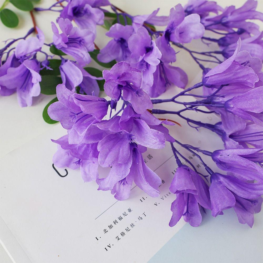 Blue Jacaranda Simulation Flower Hanging Simulation Wedding Hall Decoration Flower Material Landscape Hotel Background Wall