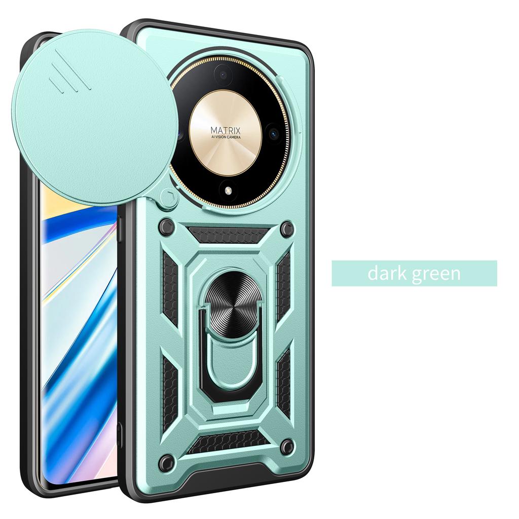 For Honor Magic 5 Lite Case Honor X9A Magic5 Lite Shockproof Armor Car Holder Magnetic Ring Phone Cover Camera Protect Fundas