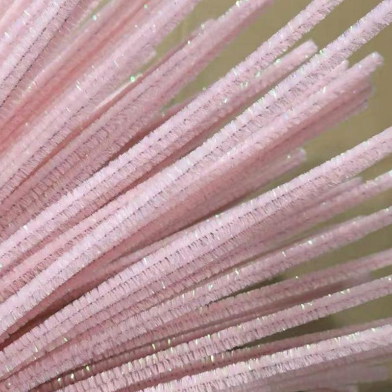 100Pcs Soft Chenille Stems Assorted Pipe Cleaners for Children DIY Art Crafts Kindergarten Handmade Craft Projects