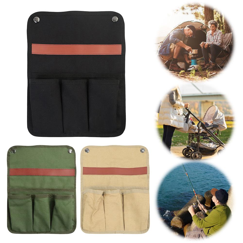 Outdoor Camping Chair Side Pocket Wear Resistance Portable Chair Armrest Hanging Bag Waterproof Camping Sundries Bag for Camping