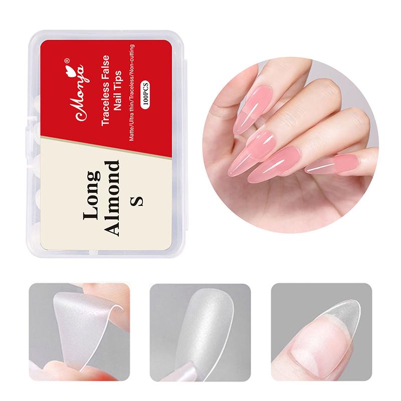 Zachte Gel Nageltips 100 STUKS voor Manicure Volledige Dekking Press-On Kunstnageltips Flexibele Benodigdheden voor Salon Experts