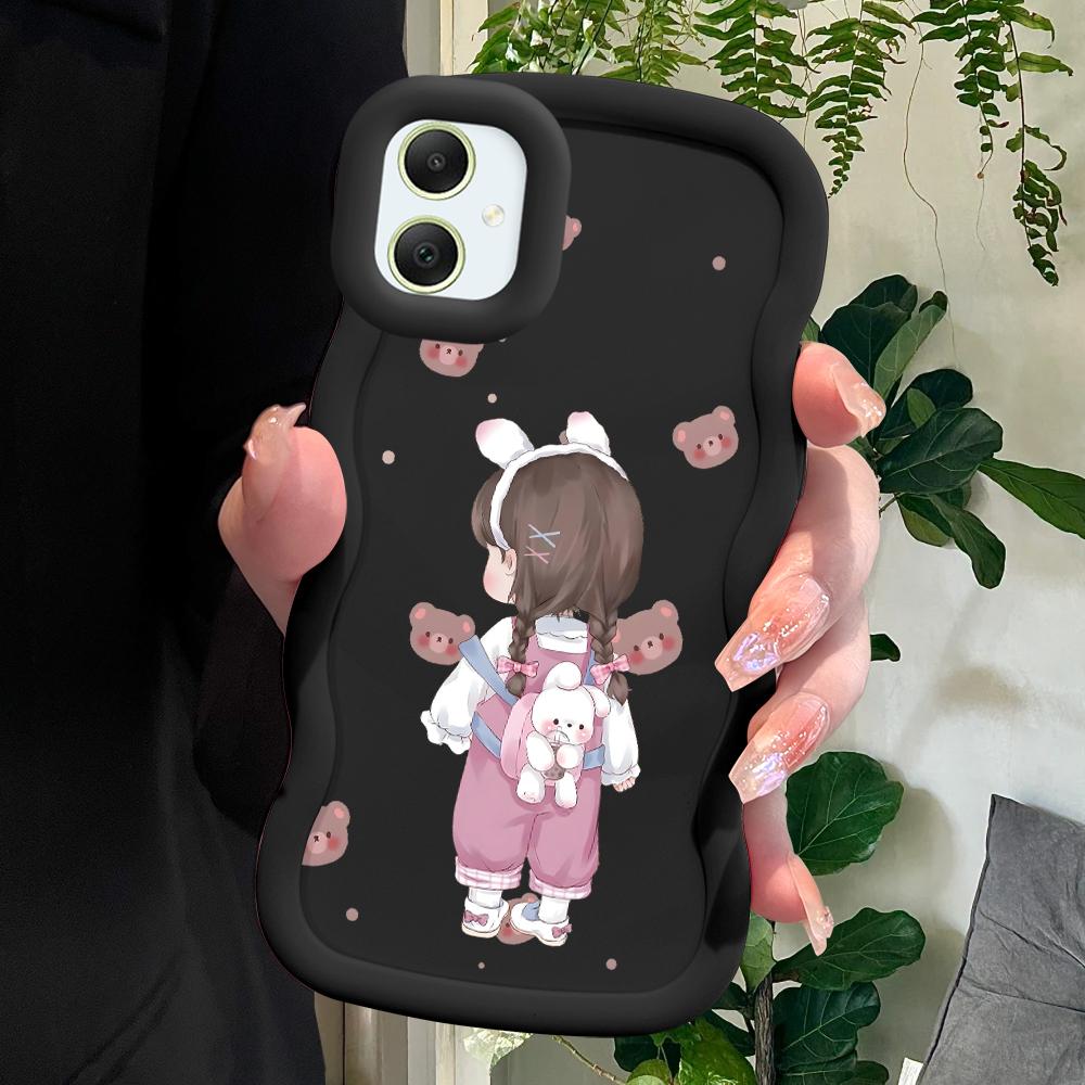 

Мягкий чехол для телефона Lovely Girl для Samsung Galaxy A52 A73 A12 A11 S24 Ultra 5G S23 S22 S21 S20 FE Wave Edge, противоударный защитный резиновый чехол Samsung A14 4G/5G чёрный