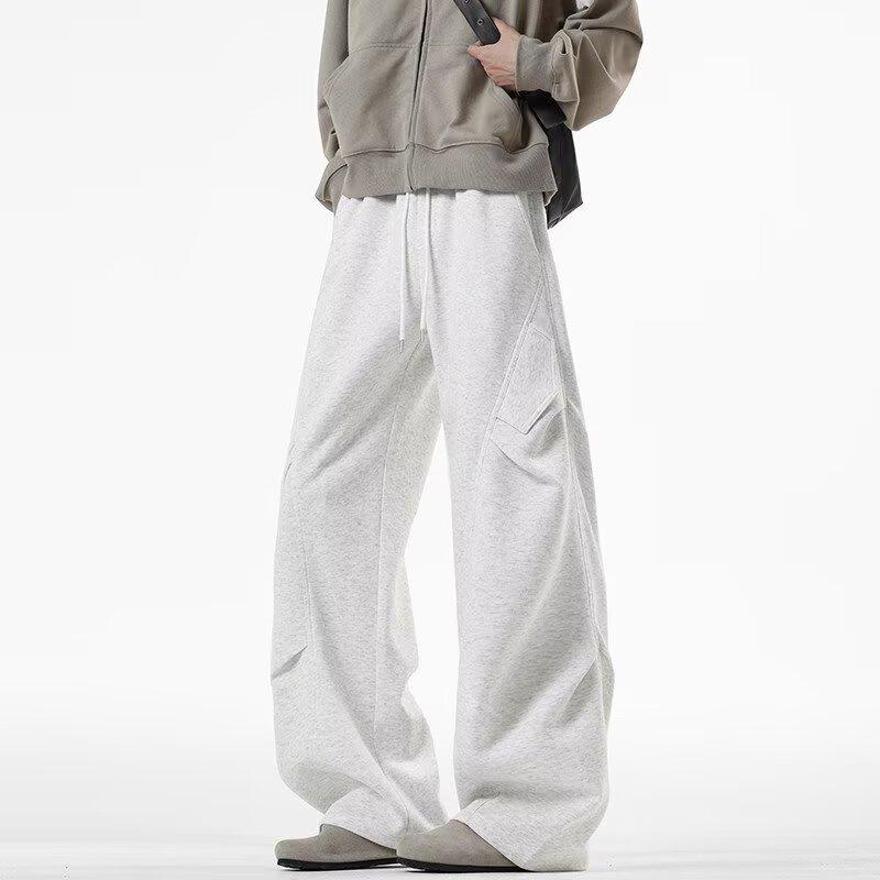 Scimitar Casual Pants Men's Autumn New Wide-footed Loose Sweatpants High-end Men's Casual Pants